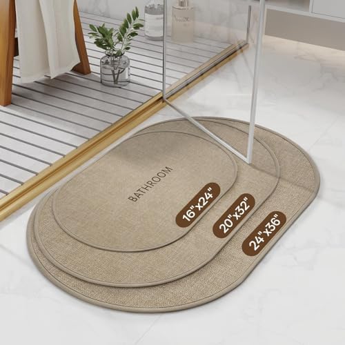 Bath Mat Non Slip, Quick Dry Bathroom Rug Under Door - Image 2