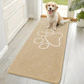 OLANLY Dog Door Mat for Muddy Paws 70x32, Paw Print Design Chenille Mud Mat by OLANLY