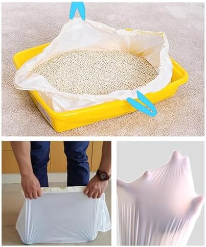 100 Count Cat Drawstring Litter Box Liners 26.6x16.7 inches 2Mils Super Thick - Image 4