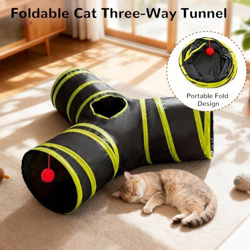 Tempcore Cat Tunnel, 3-Way Collapsible Toy - Image 6