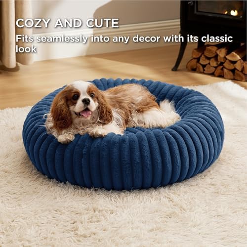 Bedsure ComfyFleece® Donut Dog Bed Medium Size Dog - Image 4