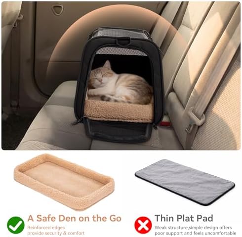 PETSFIT Large Cat Carrier with Patented Safety Buckles, Big Cats Up to 20 lb - Image 4