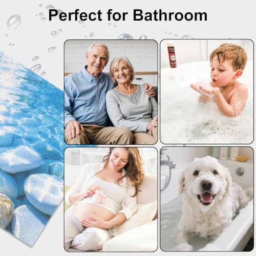 Square Shower Mat, Yonala 24 x 24 Inch Stylish Non Slip Shower Mats - Image 7