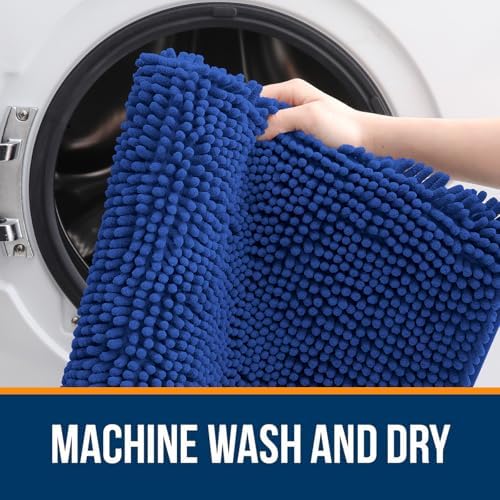 OLANLY Toilet Rugs U-Shaped 24x20, Soft Absorbent Chenille Contour Rugs - Image 5