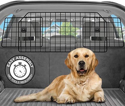 Pawple Dog Car Barrier for SUV's, & Trucks, Adjustable Large Pet Divider by Pawple