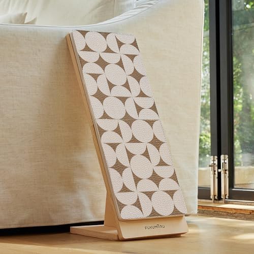 FUKUMARU Cat Scratcher Ramp for Indoor Cats, Vertical Cardboard Scratcher - Image 5