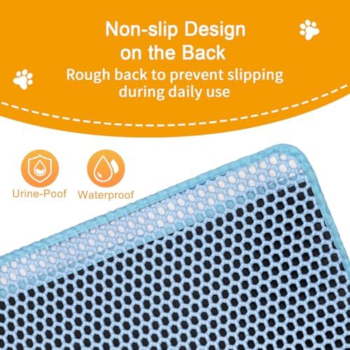 Cat Litter Mat Litter Catcher Mat 32"x22" - Image 4