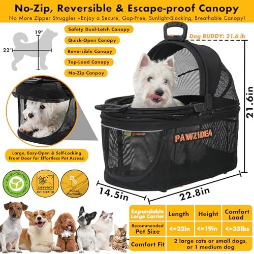 PAWZIDEA Portable Small Dog Crate - Image 2