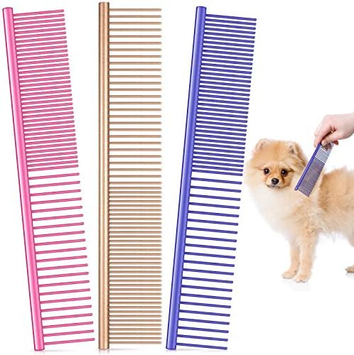 3 Pcs Stainless Steel Grooming Combs by Boao