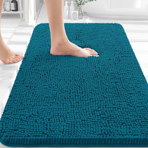 OLANLY Bathroom Rugs 36x24, Extra Soft Absorbent Chenille Bath Rugs by OLANLY