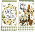 2 Pack Faith Floral Kitchen Towels by Z-synka