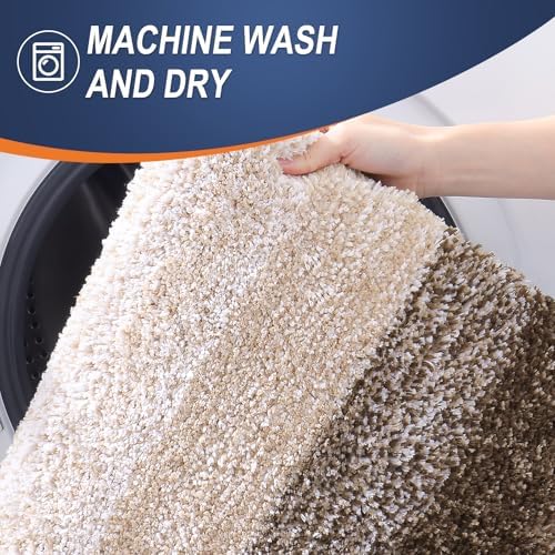 OLANLY Bathroom Runner Rug 47x24, Extra Soft Absorbent Microfiber Bath Rugs - Image 6