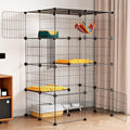 Oneluck 4-Tier Cat Cage for Indoor Cats 47.2-Inch Large Detachable Metal Wire by Oneluck