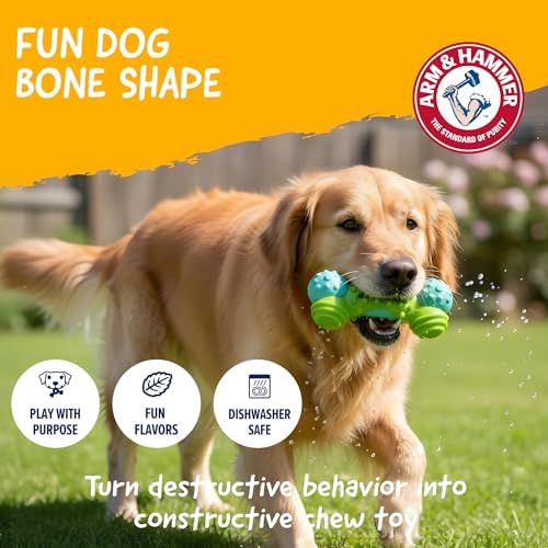 Arm & Hammer Nubbies Duality Bone Dental Dog Chew Toy, Apple Flavor - Image 6