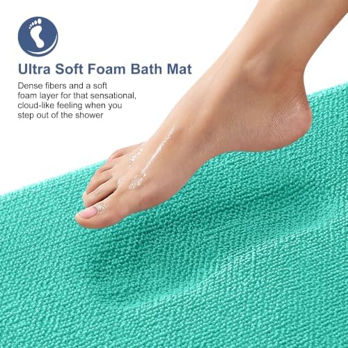 OLANLY Thick Memory Foam Bathroom Rugs 36x24, Soft Absorbent Bath Mat - Image 2