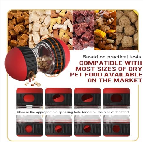 BSISUERM Dog Food Dispensing Puzzle Toy Adjustable Treat Dispenser Slow Feeder - Image 3