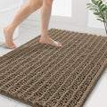 Smiry Bathroom Rugs 40X32, Extra Soft Rubber Backing Chenille Bath Mats by Smiry