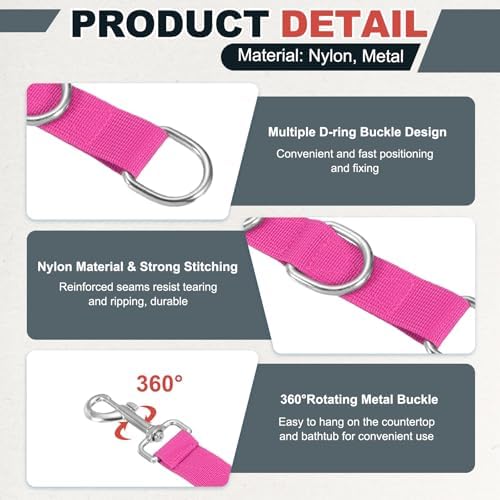 Pet Dog Grooming Loops, Adjustable Nylon Table Arm Extender Belly Strap - Image 3