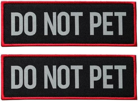2 Pcs Reflective Do Not Pet Patch Set by FITZNORA