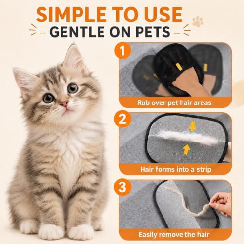 Pet Hair Removal Glove for Dogs & Cats - Image 4