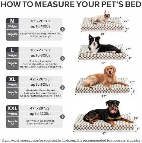 JOEJOY Dog Bed for Large Dogs, Large Orthopedic Dog Bed - Image 5