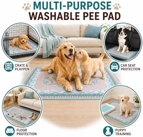 Aitmexcn Washable Pee Pads for Dogs, 2 Reusable Puppy Pads - Image 3