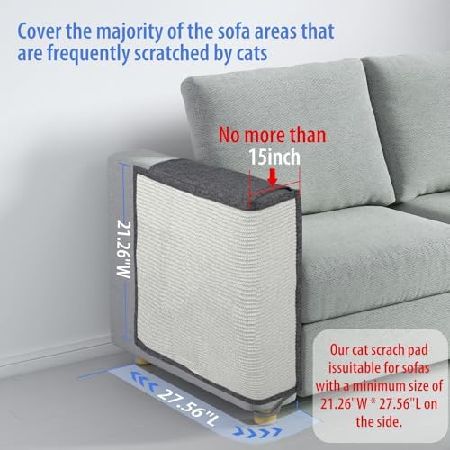 Oroonoko Cat Scratch Couch Protector, Couch Protector from Cat Claws - Image 3