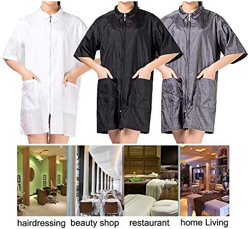 TOPTIE Nylon Salon Hairstylist Apron Barber Jacket - Image 4