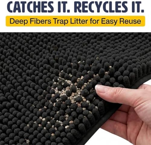 Muddy Mat® | Large Cat Litter Mat 36"x60", Litter Trapping Mat, Super Absorbent - Image 4