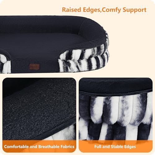 Dwanton Orthopedic Waterproof Medium Dog Bed Sofa, Gel Memory Foam - Image 5