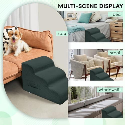 Mesa Lemon 3 Step Dog Stairs Pet Ramp - Image 6