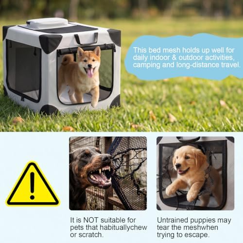 Portable Soft Large Dog Crate Collapsible Pet Travel Kennel L - Image 2