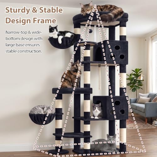 Gitelsnour Cat Tree Tower, Sturdy Structure - Image 5