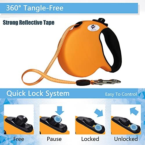 Retractable Dog Leash, 16ft Pet Walking Leash - Image 4