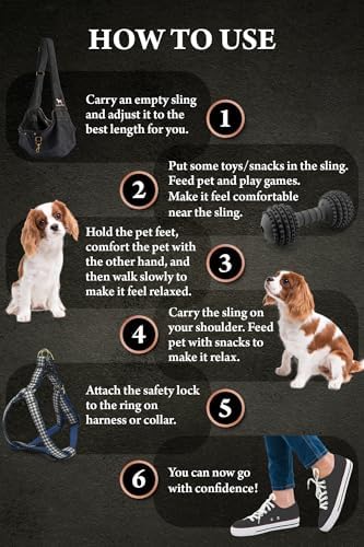 Noah & Paw Dog Sling Carrier for Small Dogs & Cats 5-18 lbs - Image 6