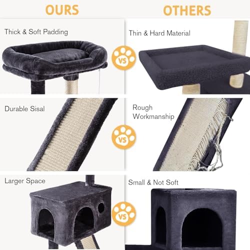 SHA CERLIN Cat Tree 36 Inches Cat Tower - Image 5