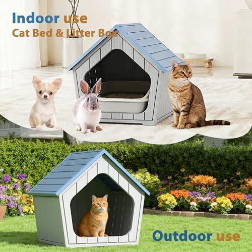 Cat Litter Box Enclosure, Hidden Covered Litter Box Furniture - Image 3