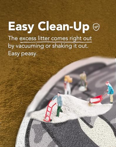 Lukamoo® Cute Cat Litter Mat, for Kitty Litter & Cute Cat Litter Box, Litter - Image 5