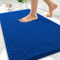 OLANLY Thick Chenille Absorbent Bathroom Rugs Mat 30x20, Royal Blue by OLANLY