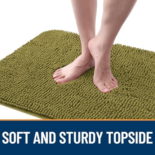 OLANLY Dog Door Mat for Muddy Paws 44x32, Super Absorbent Chenille Mud Mat - Image 4
