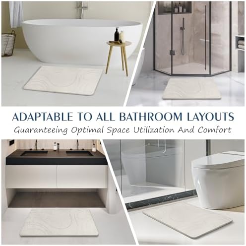 Stone Bath Mat Quick Dry Diatomaceous Earth Bath Mat Non-Slip Shower Stone - Image 7