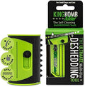 King Kanine Mini King Komb Pet Grooming Brush, Self Cleaning Deshedding | by KingKanine