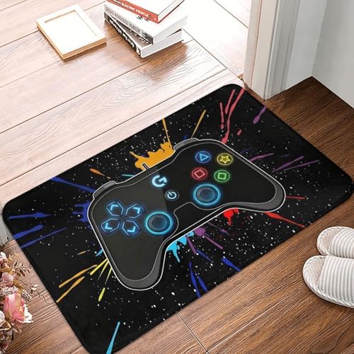 Game Joystick Bath Mat 24x16 Inch Non-Slip Soft Microfiber Bathroom Rugs - Image 6