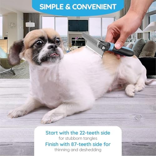Pet Grooming Tool, 2 Sided Cat and Dog Brush - Image 4