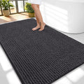 OLANLY Thick Chenille Large Bathroom Rugs Mats 59x35, Dark Grey by OLANLY
