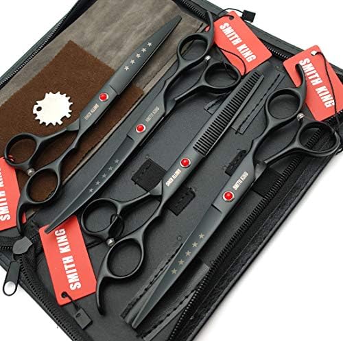7.0in Professional Pet Grooming Scissors set, Straight & Thinning & Curved - Image 2