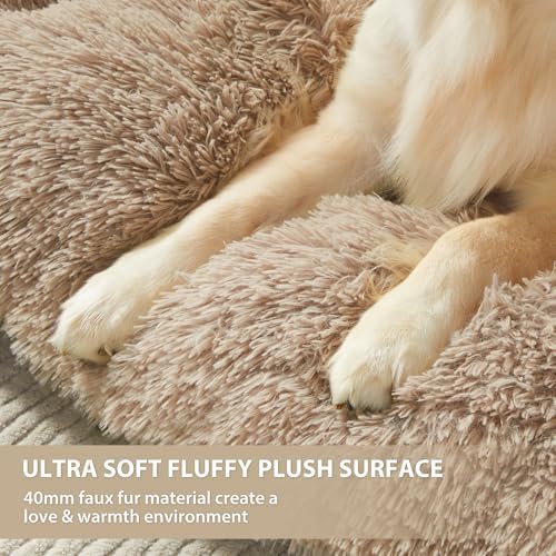 BFPETHOME Dog Beds for Large Dogs, Plush Dog Crate Bed Fluffy Cozy Kennel Pad - Image 4