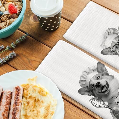Dog Kitchen Towels Decor Set of 2 - Image 4