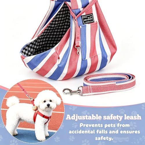 Small Pet Sling Carrier Breathable Texture - Image 6