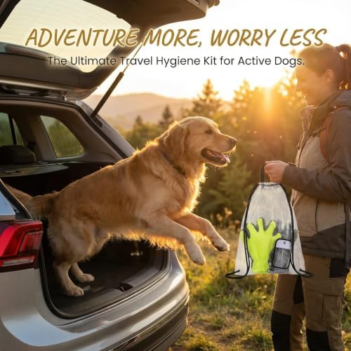 Dog Paw Cleaner Kit with Spray Bottle and Chenille Mitt - Image 7
